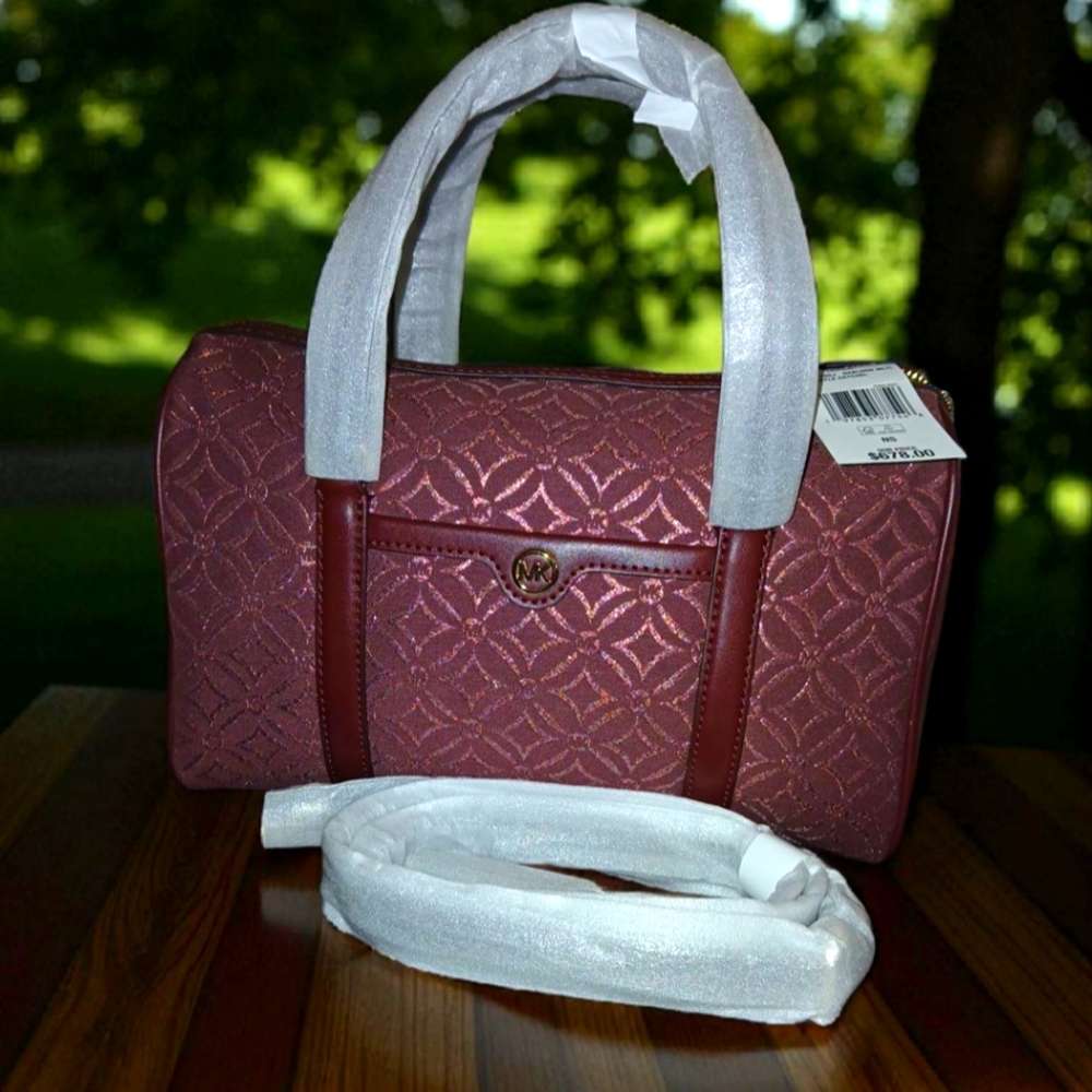 NWT Michael Kors Elegant Burgundy Crossbody Handbag